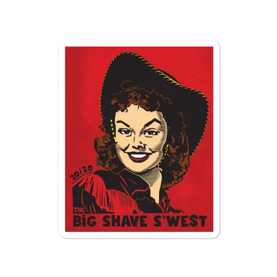 Official Big Shave S'west 20/20 Bubble-Free Vinyl Stickers | Available in 3 Sizes