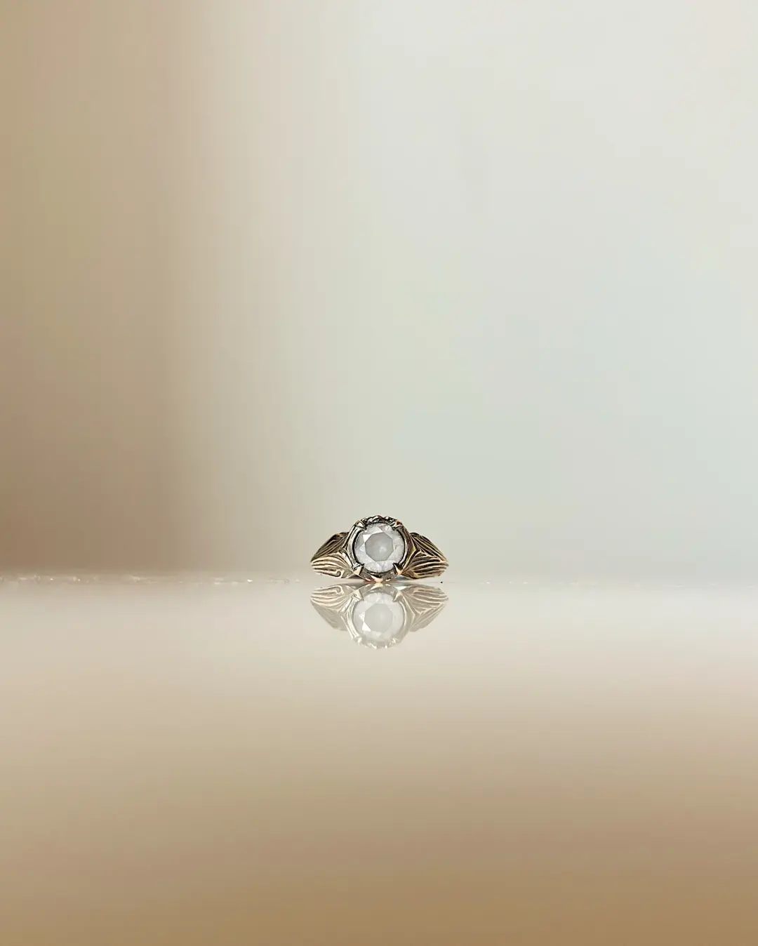 Pillars of the Heart III // 14ky + 1.15ct Diamond