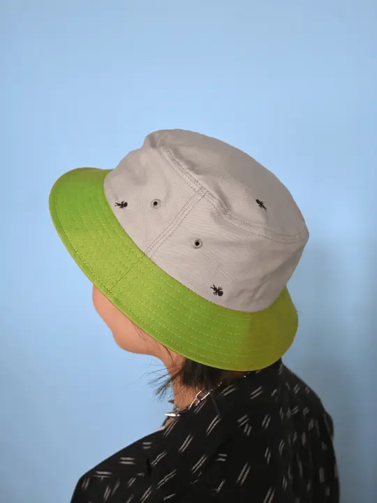 "Ants on Your Hat" bucket hat ▲Grey▼Green