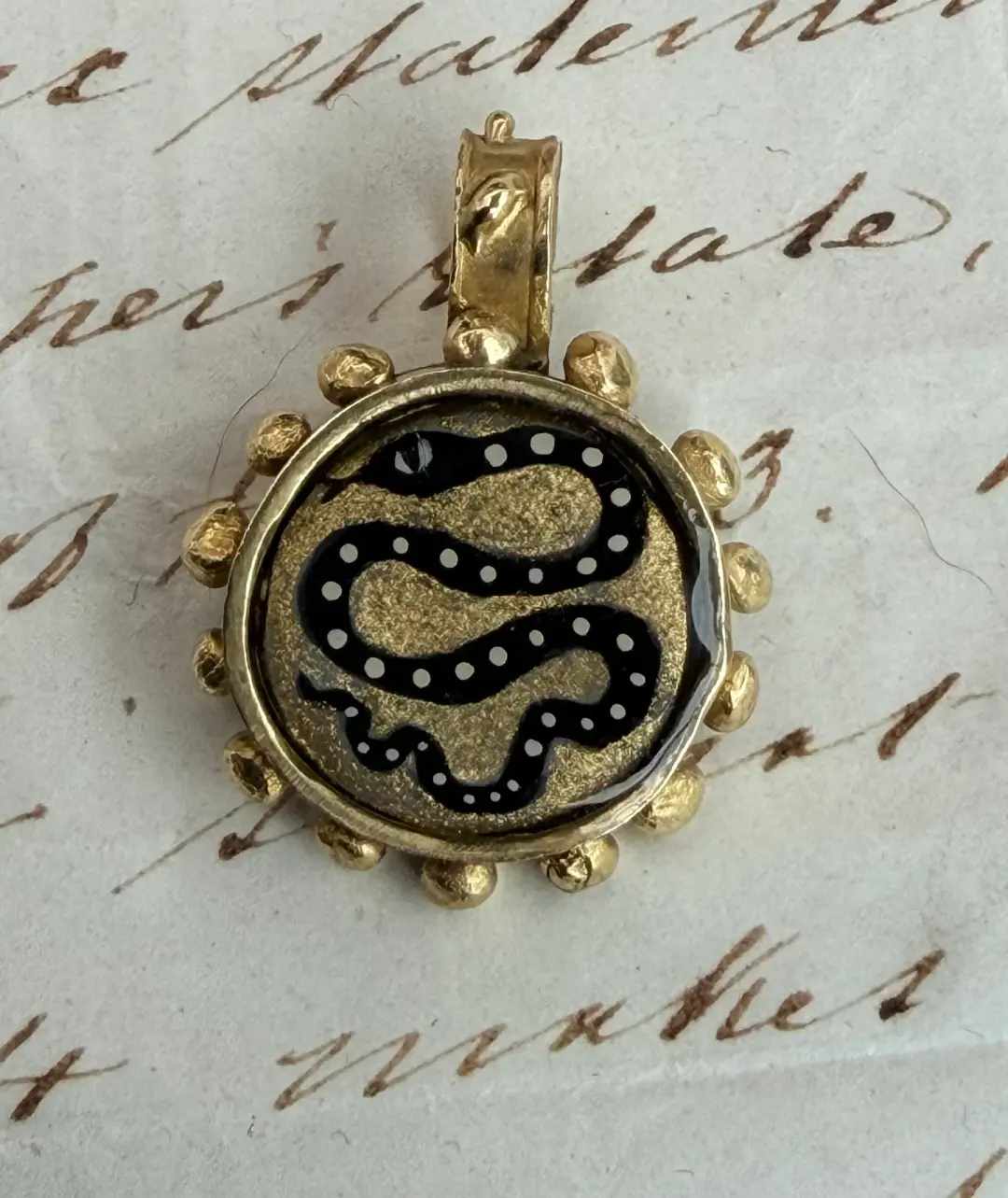 Spotty Snake Pendant