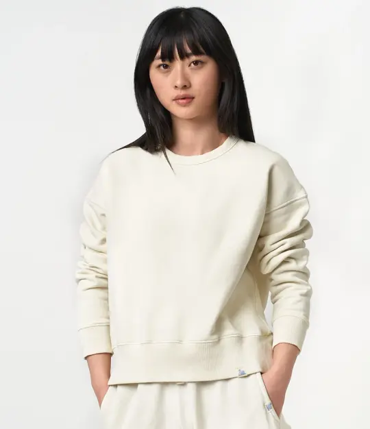 Vintage Fleece Cropped Sweatshirt