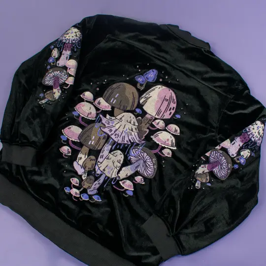 [VELVET JACKET] Fungi Forest
