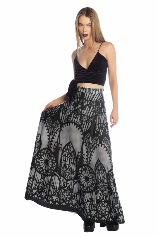 The Cathedral's Veil Maxi Skirt