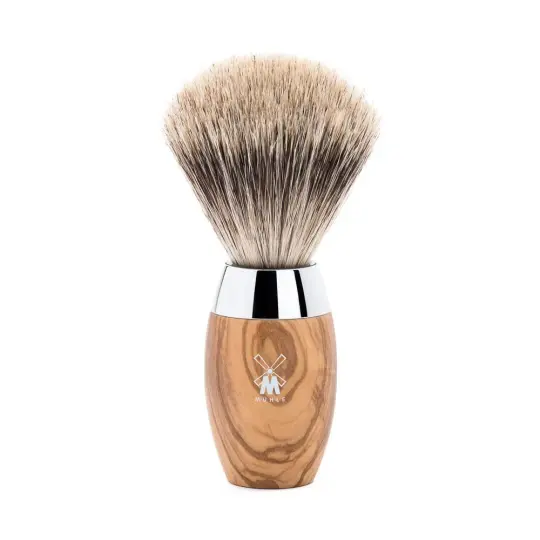 MÜHLE KOSMO Shaving Brush, Fine Badger, Olive Wood