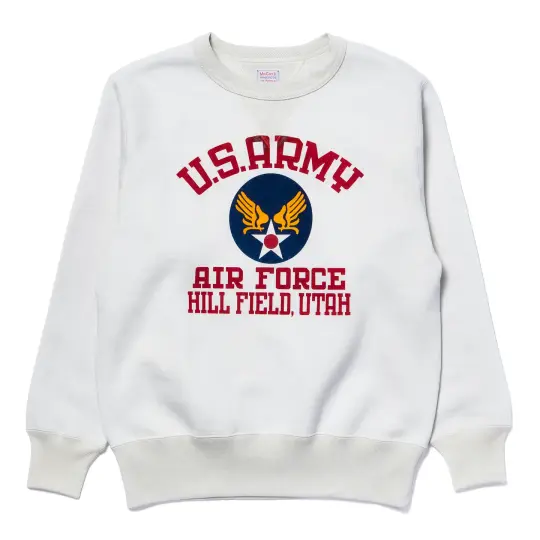 MILITARY PRINT SWEATSHIRT / U.S. ARMY AIR FORCE, HILL FIELD
