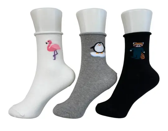 Women's Band-Free Socks - Animal (3 designs)