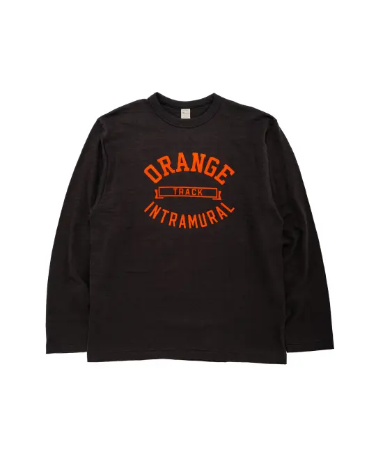 Warehouse Lot. 5906 Long Sleeve Crew Neck T-Shirt Orange Sumikuro