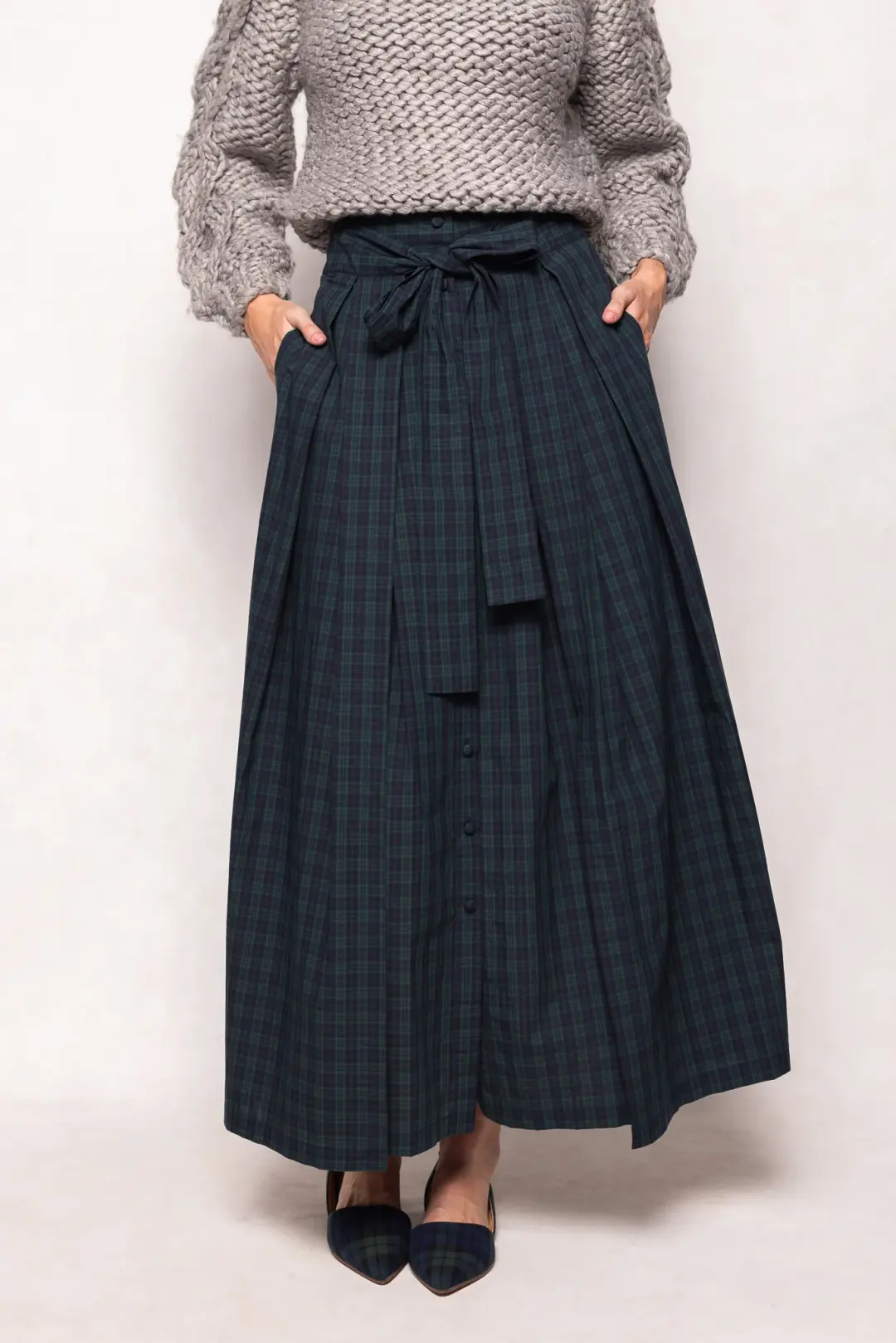 Angela Skirt in Twilight Pine Plaid