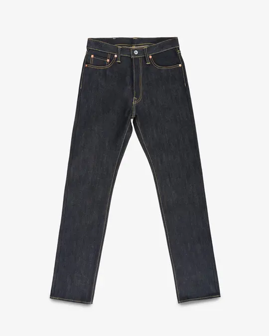 25oz Selvedge Denim Relaxed Tapered Cut Jeans - Indigo
