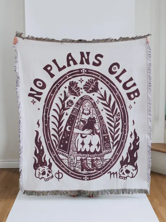 No Plans Club Blanket