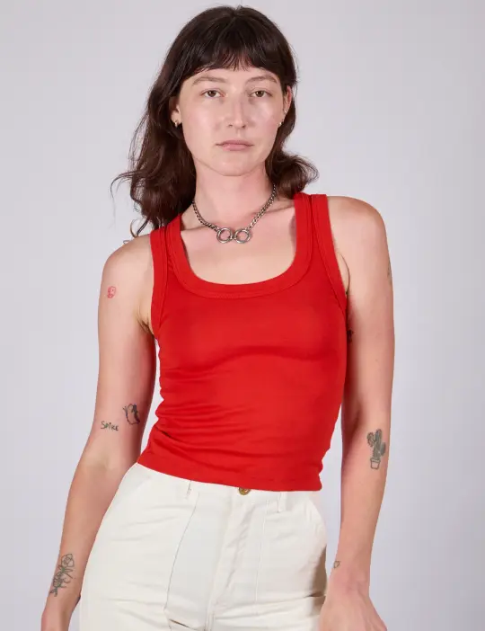 The Tank Top - Mustang Red