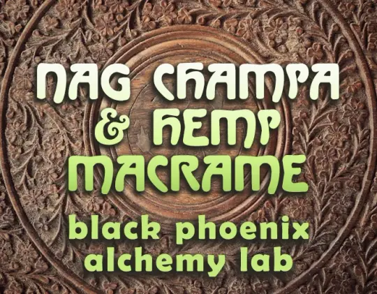 Nag Champa &amp; Hemp Macrame Perfume Oil