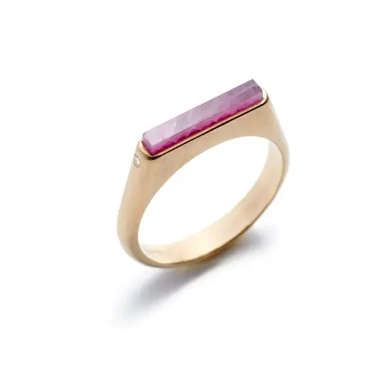 Lucet ring - Ruby
