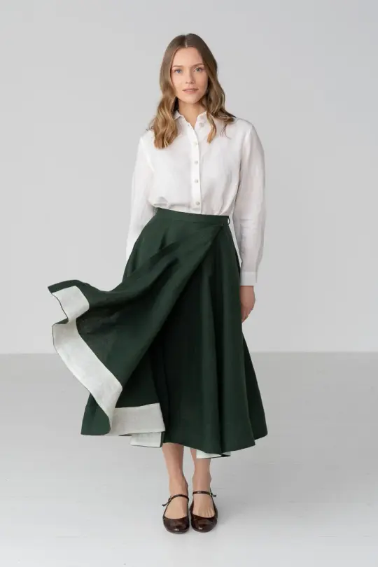 Wrap – Full-Circle Linen Skirt