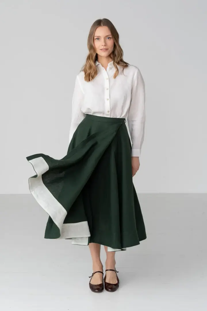Wrap – Full-Circle Linen Skirt