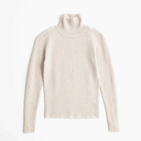 Merino Lace Turtleneck