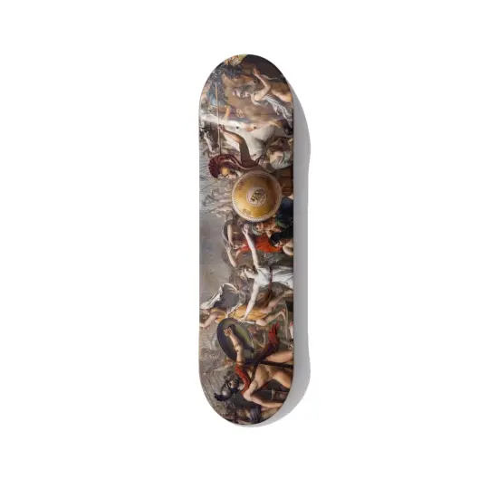 David Intervention of the Sabine Women Skateboard Art