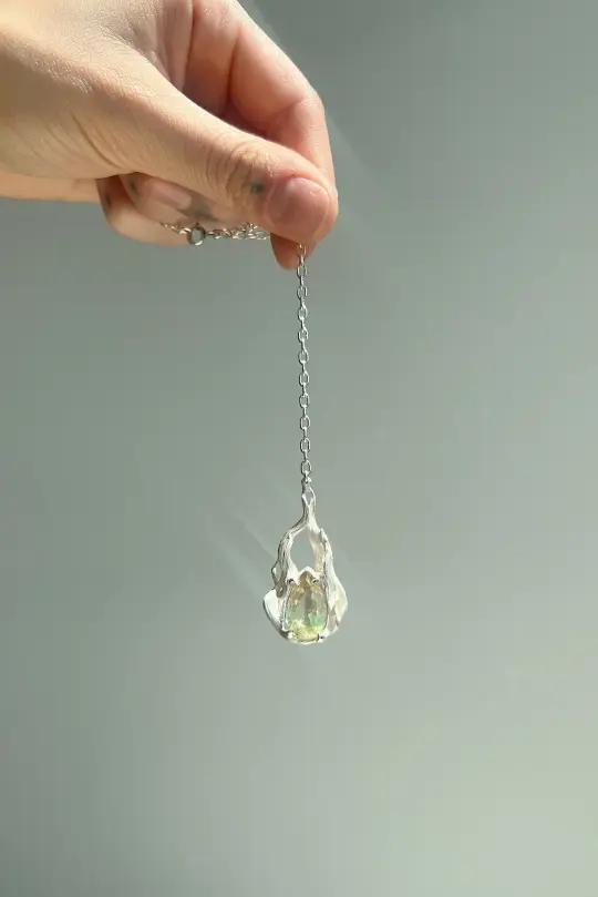 Heart of the Pyre // Bicolor Tourmaline Necklace