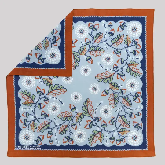 Cotton Acorn Bandana | Cloudy