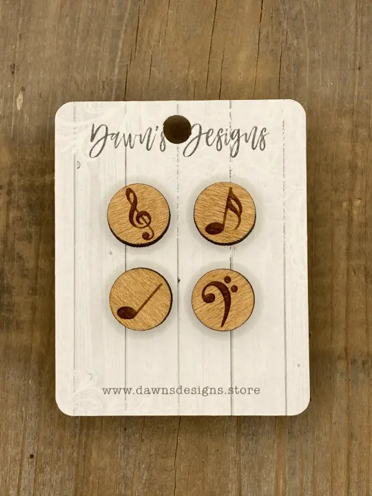 Music Symbols Stud