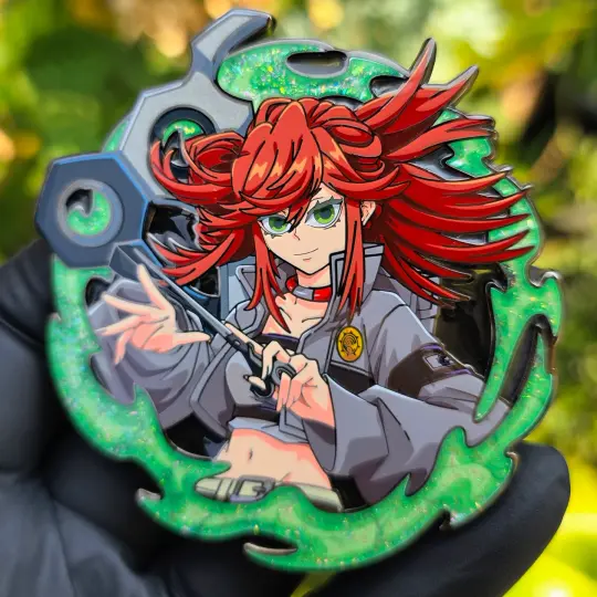 Scissor Reaper Pin (Black Nickel)