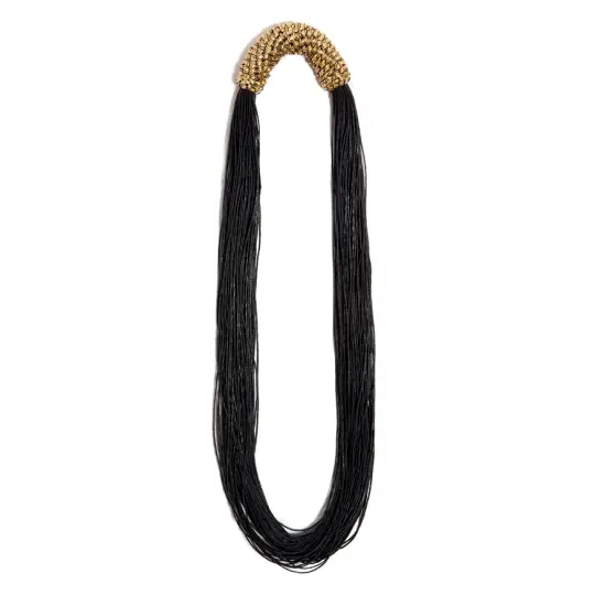 "Paradise" Gold & Black Neckpiece