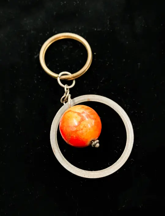 Spacer Keychain with Red Bulb