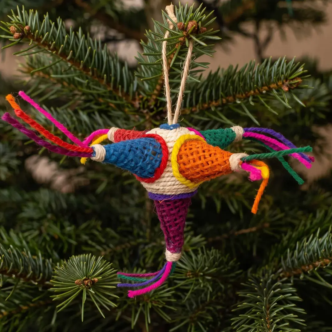 Natural Ixtle Piñata Ornament Small