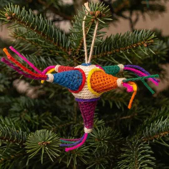 Natural Ixtle Piñata Ornament Small