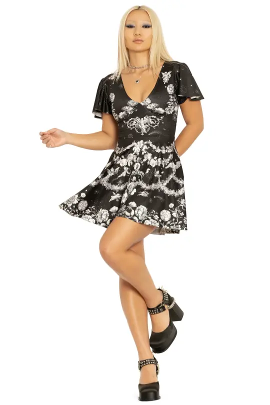 Romancing Death Rio Marilyn Skater Dress