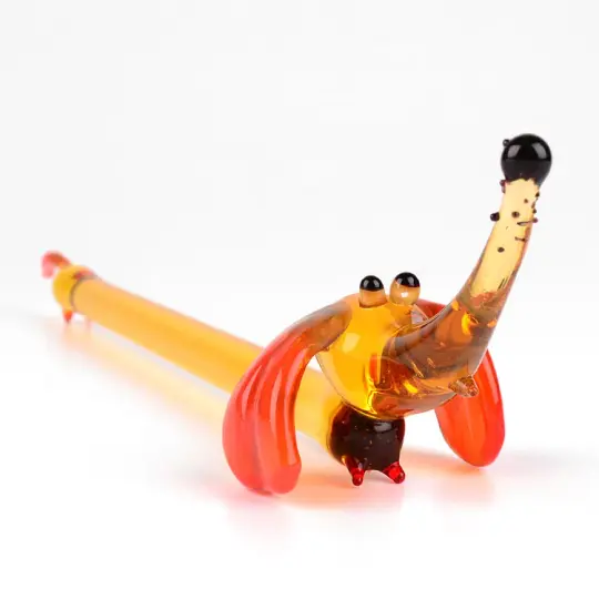 Extra Long 10-inch Glass Dachshund
