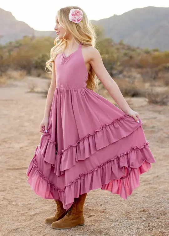 Jenny Dress in Mauve
