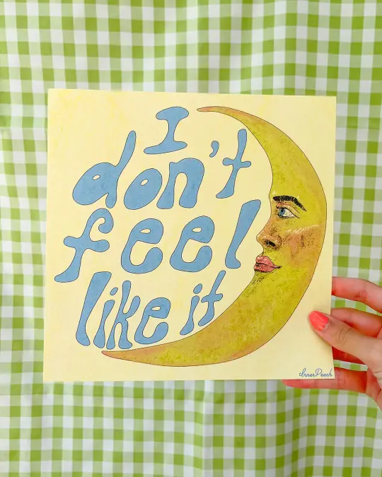 Moody Moon Print