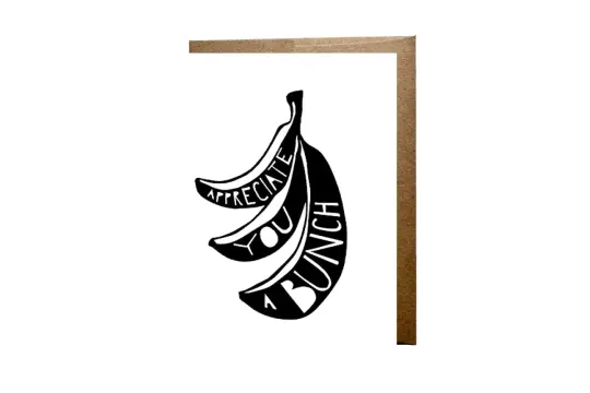 "Appreciate You A Bunch" card