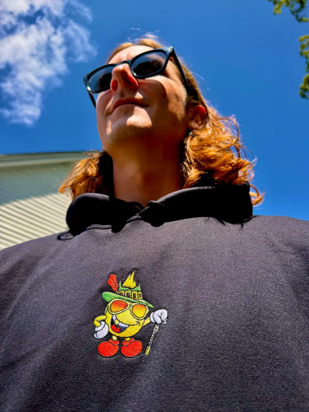 Superfly Flameboy embroidered hoodie
