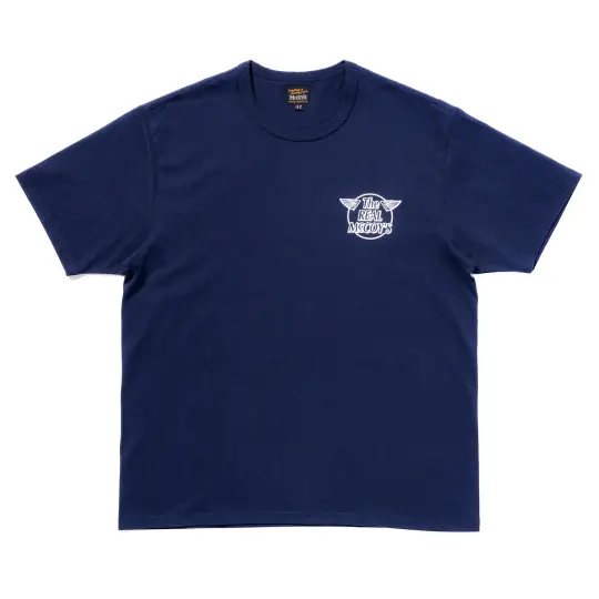 THE REAL McCOY'S LOGO TEE S/S ‘WHITE LOGO’