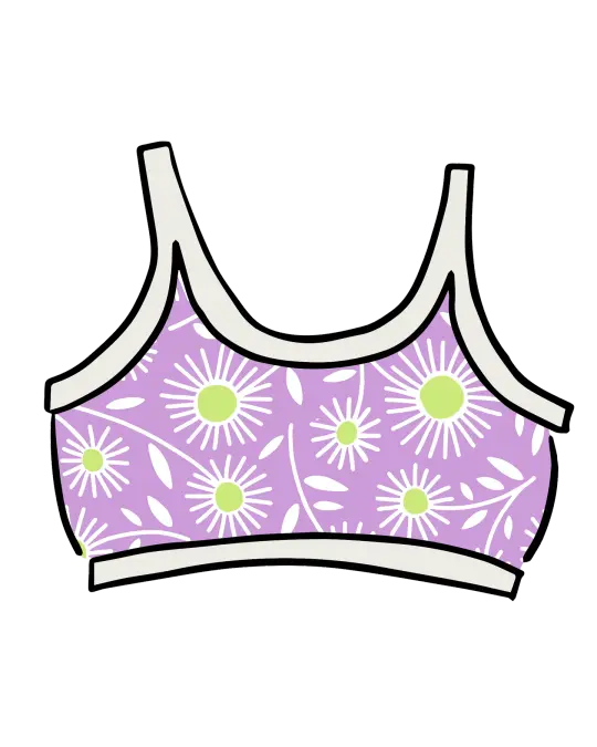 Longline Bra Delia's Daisy