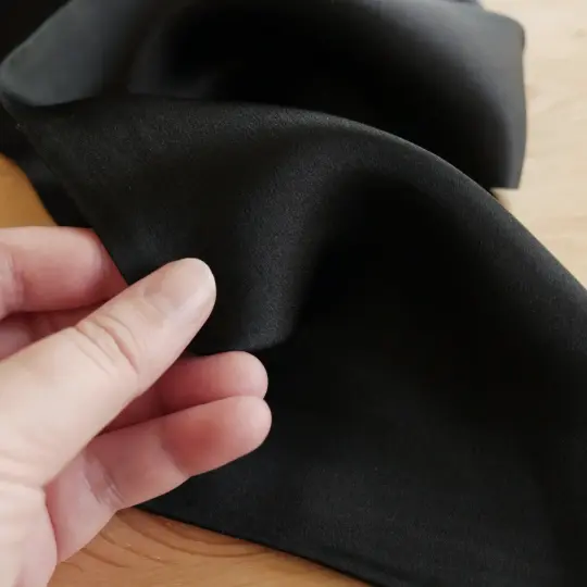 Men's Black Silk Cravat