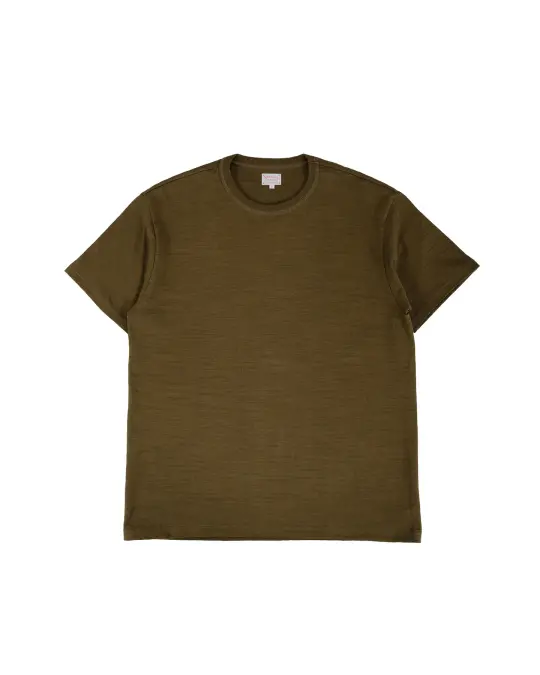 The Real McCoy's MC19010 Athletic T-Shirt / Loop-Wheel Olive
