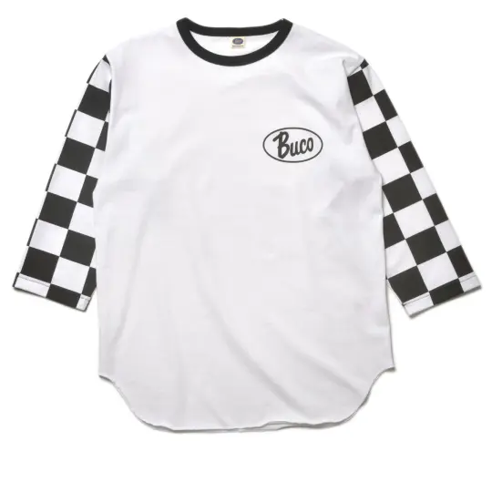 BUCO BASEBALL TEE / OVAL LOGO (CHECKERED)