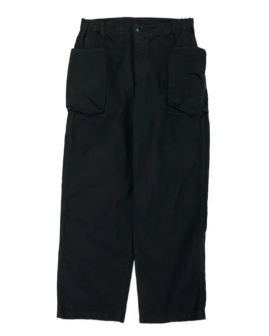 Sage de Cret CO/HEMP High Density Wide Work Pants Black