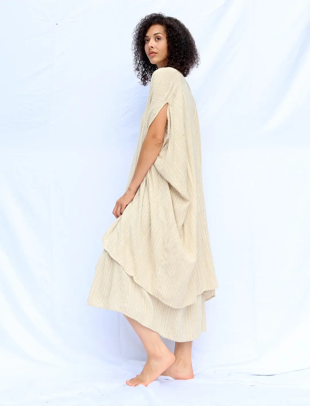 Handwoven - Matriarch Duster Below Knee Kaftan