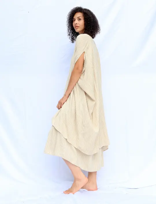 Handwoven - Matriarch Duster Below Knee Kaftan