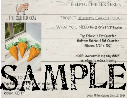 Helpful Heifer Bunny's Carrot Pouch
