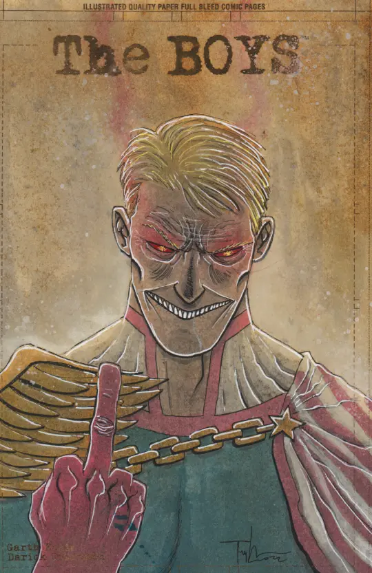 THE BOYS #1 LIMITED EDITION PAINTED HOMELANDER SKETCHCOVER
