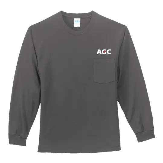 AGC PC61LSP Long Sleeve Pocket Tee
