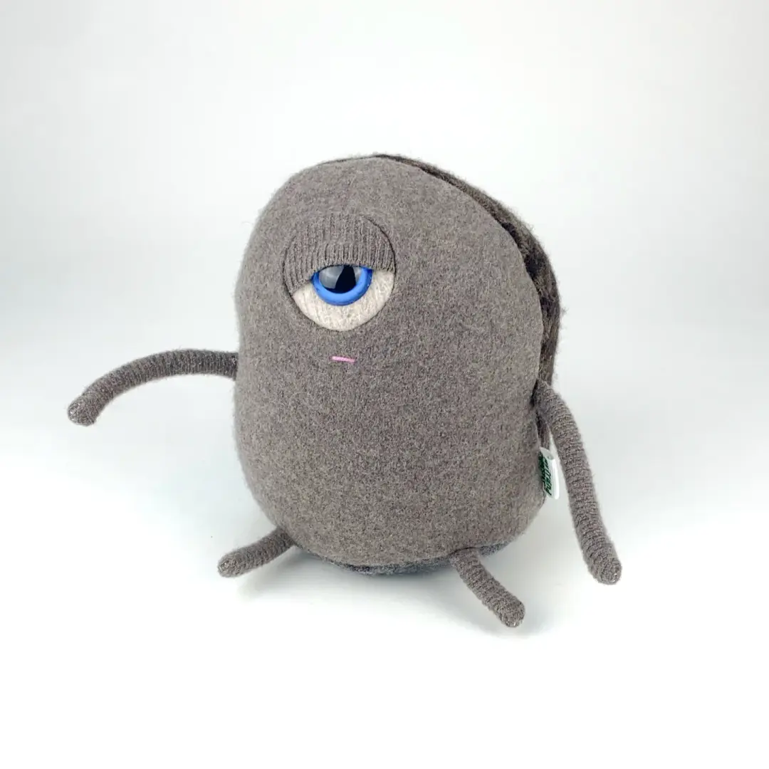 Suze the handmade plush monster
