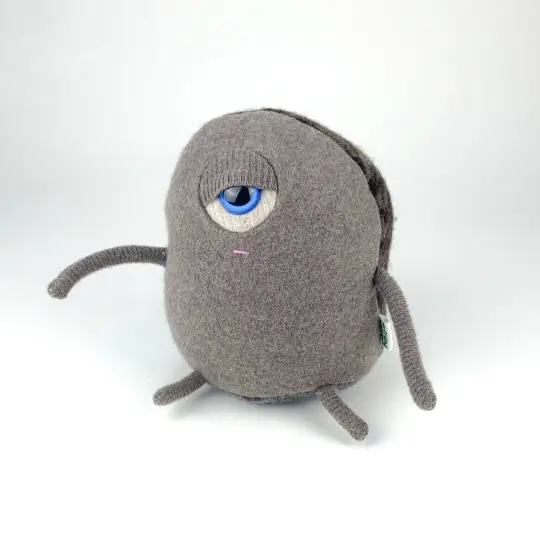 Suze the handmade plush monster