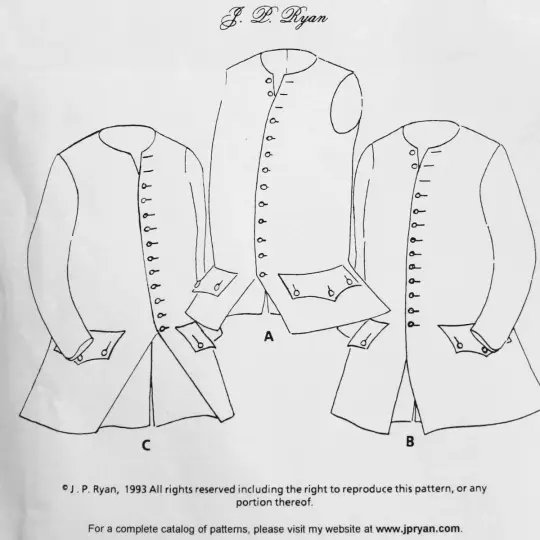 JR 18th Century Waistcoat Pattern