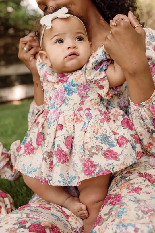 Baby Adelpha Dress Set in Autumn Amity Floral